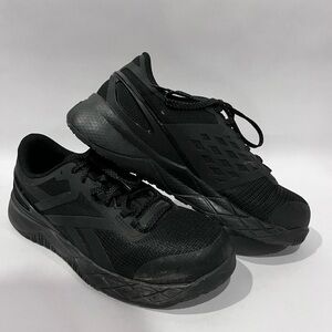 Reebok Steel Tie Work Shoes 
Unisex women’s  7.5 / men’s  5.5